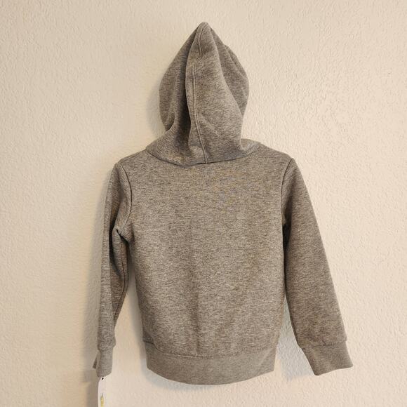 Nike Toddler Size 2T Just Do It Swoosh Gray‎ Logo Hooded Sweatshirt NWT - Picture 3 of 4